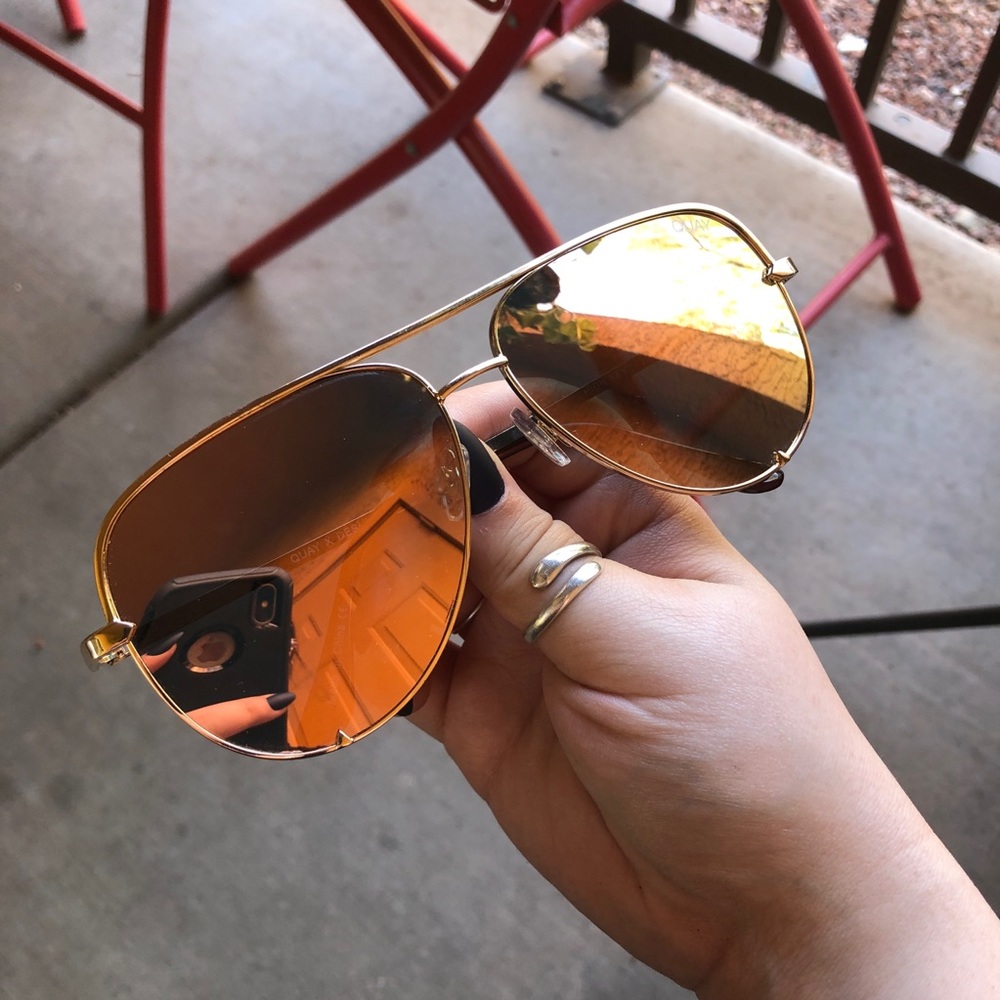 Quay Australia HIGH KEY Gold Shades
